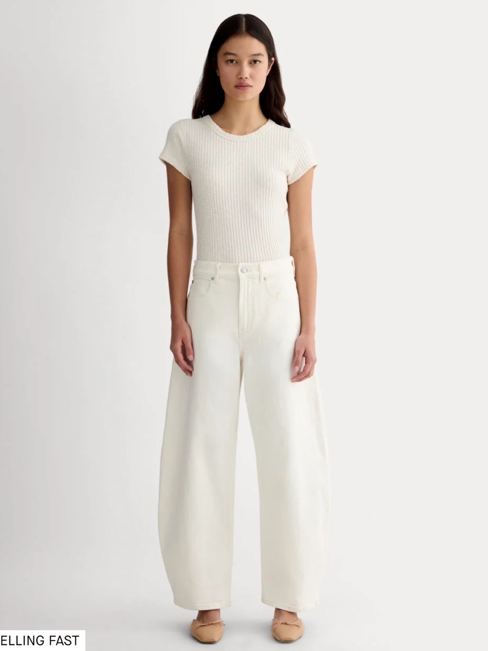 Everlane The Way High Curve Jean in Calico Ecru